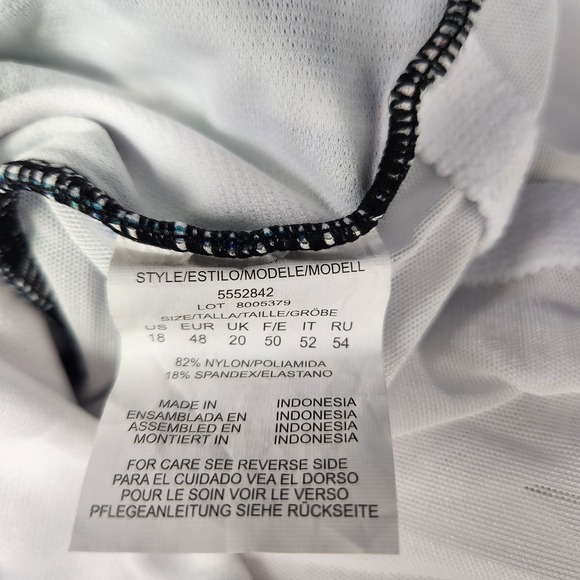 Swim Solutions Off The Shoulder Tummy Control One Piece Swimsuit‎ 18 ymy2823 - Picture 9 of 9